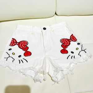 💕❤️High waist denim white short 💕❤️